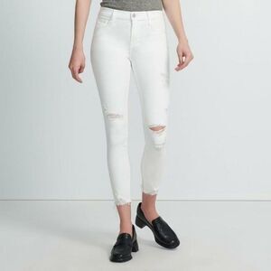 J Brand 835 Mid-Rise Crop Zealous Skinny Jeans White NWT size 24